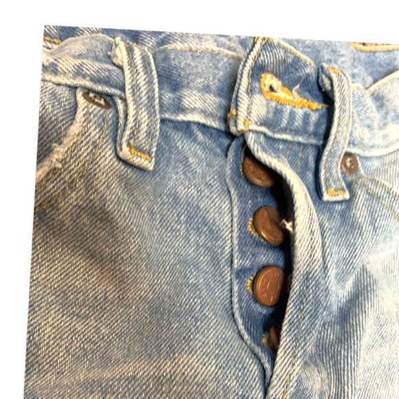 URBAN OUTFITTERS BDG Blue Jean Vintage Style Distressed Cut Offs Shorts-Size 24 - Picture 4 of 8